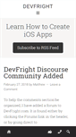 Mobile Screenshot of devfright.com