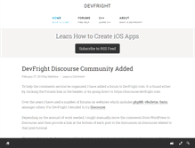 Tablet Screenshot of devfright.com